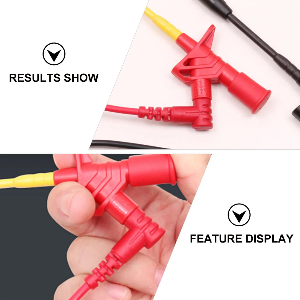 

2Pcs Insulation Piercing Test Probes Circuit Detection Equipment Heavy Duty Test Lead Clips for Auto Repairing Multimeter