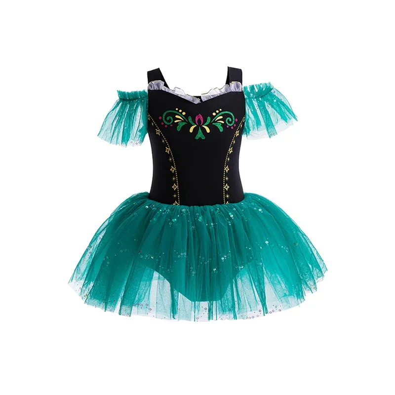 

Anna Dress Baby Girls Princess Ballet Dress Short Sleeve Leotards Skirted Tutu Dancewear Halloween Christmas Party Fancy Costume