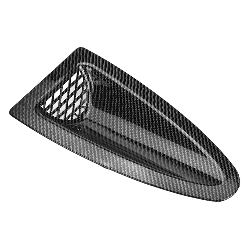 

A58X-Universal Air Scoop Vent Cover For Car Engine Hood Louvers Bonnet Front Intake Carbon Look Auto Accessory Parts
