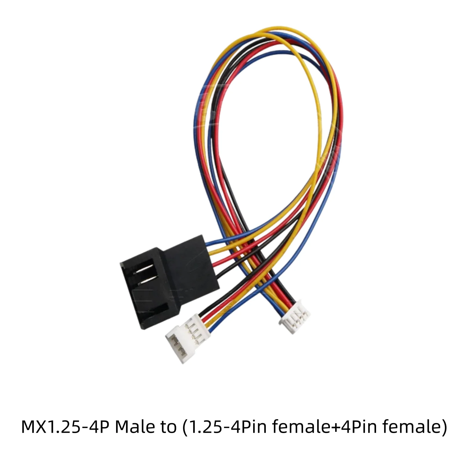 2pcs 1.25 to Small 4-Pin Male And Female Adapter Laptop CPU Fan Temperature Graphics Card Control Cable 1/2 Expansion Cable