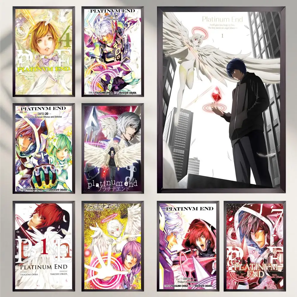 Anime Platinum End Poster HD Vielseitige wasserdichte Wanddekoration, selbstklebend, perfekt für jeden Raum und ideales Geschenk