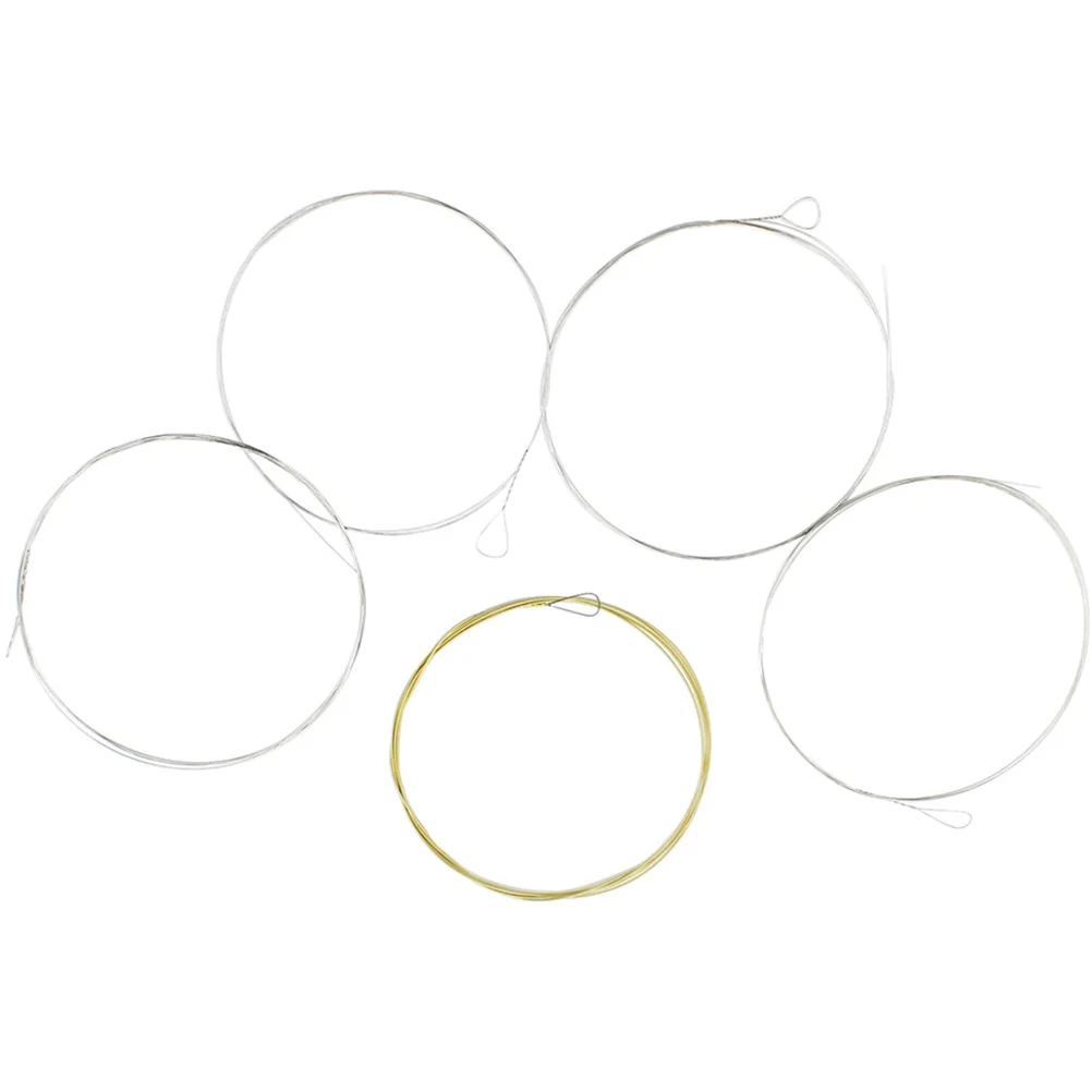 

5pcs Banjo Strings Stainless Steel Mercerized Bronze Wound 5 String Banjo Parts Accessories Replacement Set Instrument