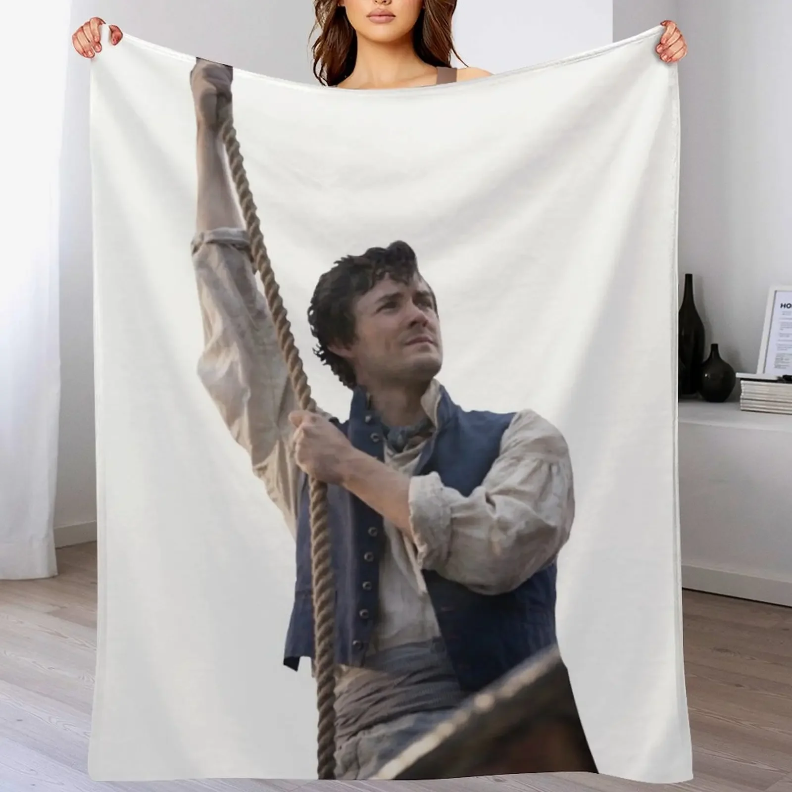

Jonah Hauer-King as Prince Eric Throw Blanket cosplay anime Bed funny gift Flannel Blankets