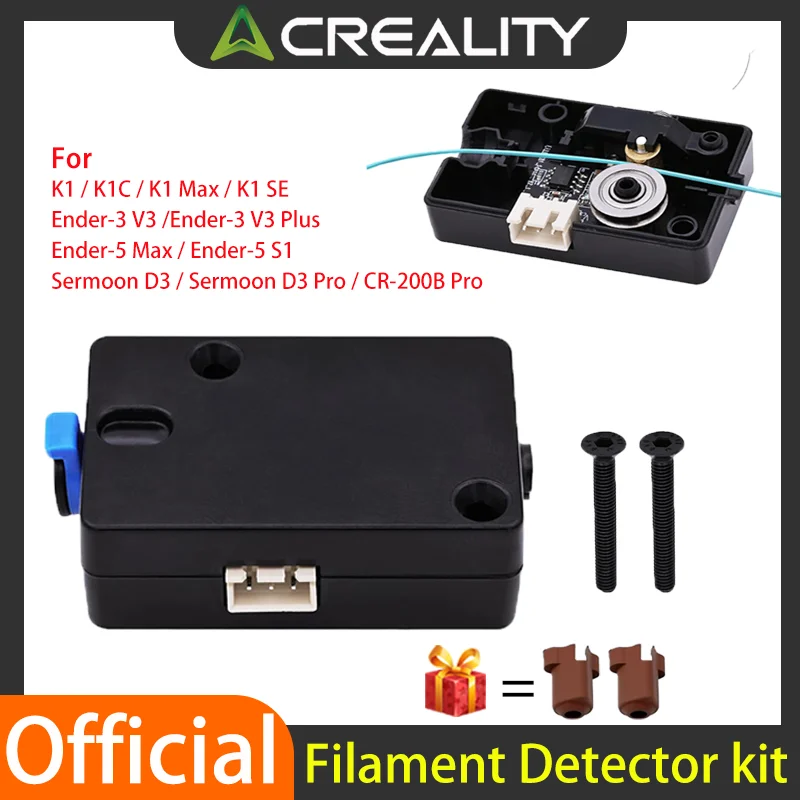 

Creality K1 /K1 Max Filament Runout Sensor Kit 1.75mm Smart Filament Detector For Creality Ender-3 V3/Plus/Ender-5/K1/K1 Max/K1C
