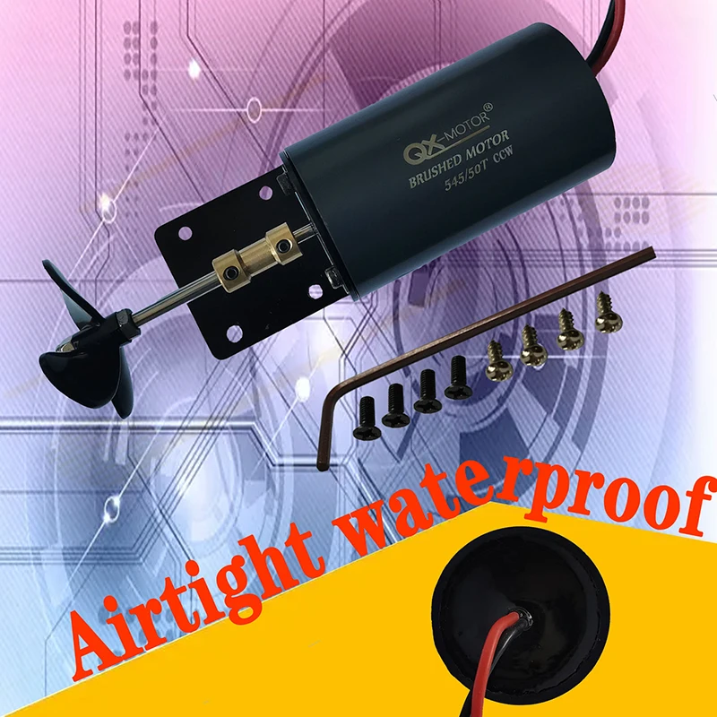 12 V 16 V Have Motor Underwater Propeller Trawl Net The Unmanned Ship Hit Nest Waterproof Motor Boat Model