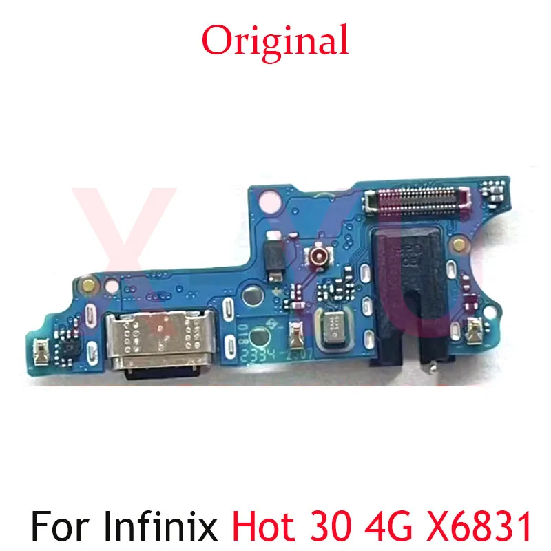 For Infinix Hot 30i 30 Play NFC 4G 5G X669 X6831 X6832 X6835 USB Charging Board Dock Port Flex Cable Repair Parts