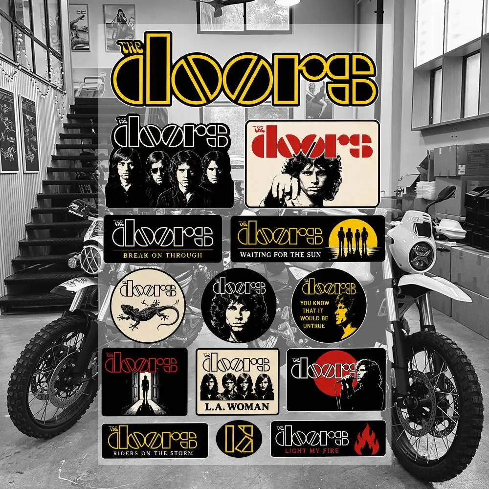 T-he- D-oors- Waterproof Vinyl Stickers for Car Motorcycle Bike Skateboard Laptop Bottle Phone