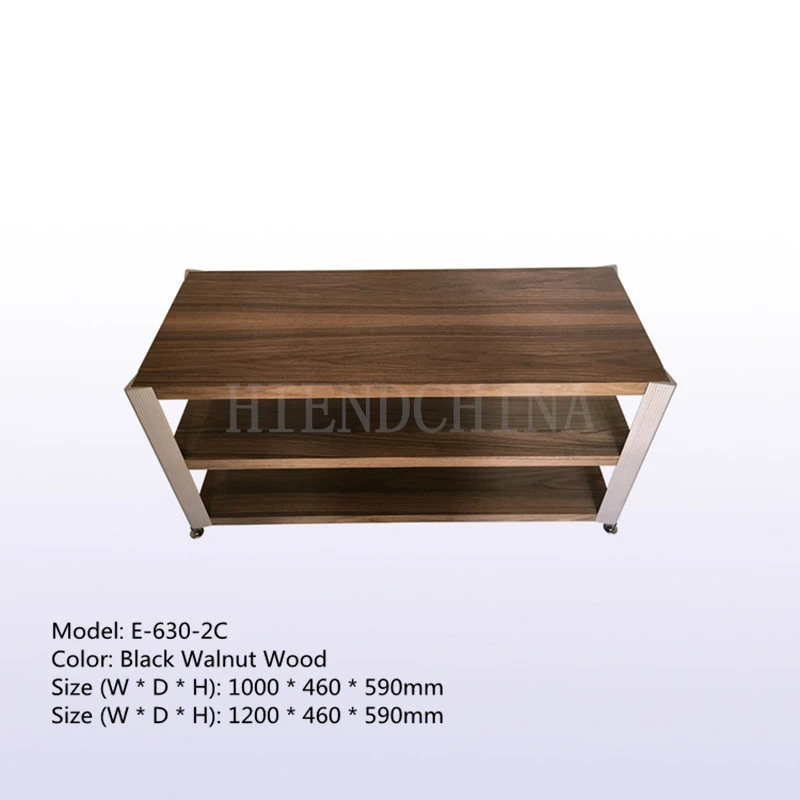 ET-04 Mesa de audio E-630-2A 1m/1,2 m Estante para amplificador de potencia de tres colores Soporte para equipo de sonido Altura de capa ajustable