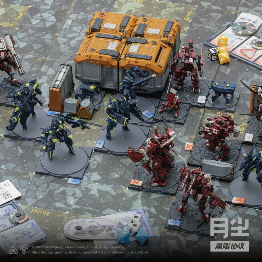 

Аутентичный набор оригинальной китайской модели меха с протоколом лунного пыли и обсидиана - настольная игра для научно-фантастической стратегии