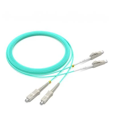 10pcs/lot LC-SC Multi-Mode OM3 OM4 Fiber Cable 2.0mm Multimode Duplex SC-UPC LC UPC Fiber Optical Jumper Patch Cord 1M/2M/3M/5M