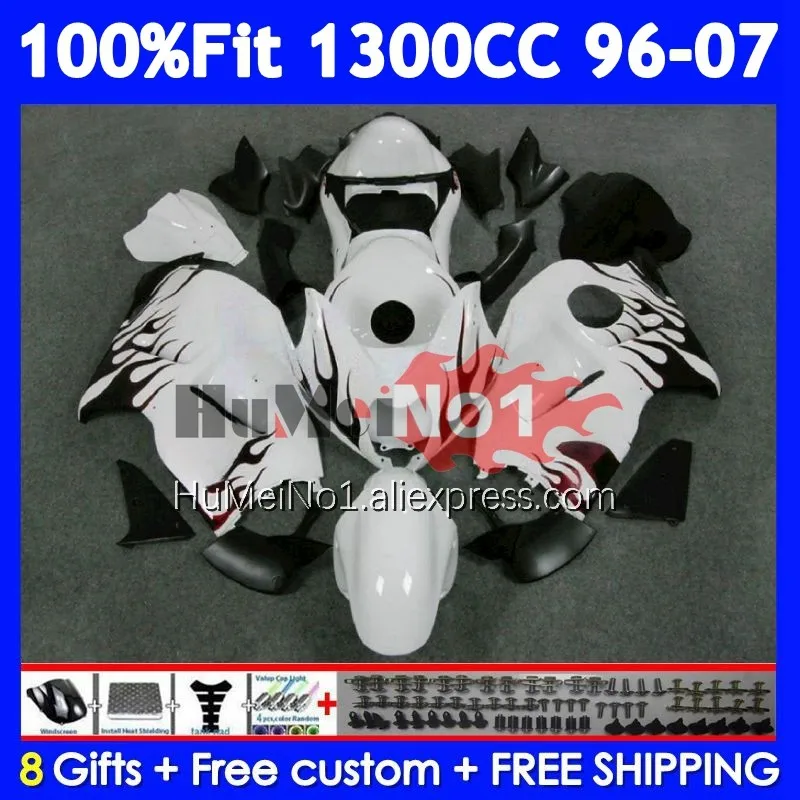 Fairing For SUZUKI Hayabusa GSXR-1300 GSXR 1300 CC 125No.13 Red flames GSXR1300 1996 1997 1998 1999 2000 2001 02 03 04 05 06 07