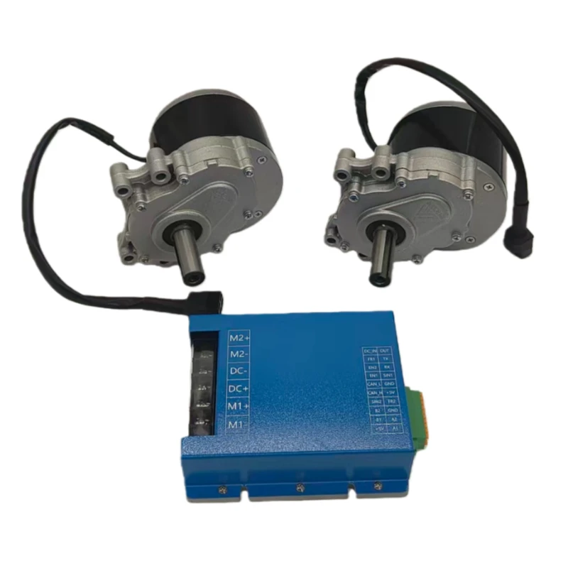 مجموعة محرك 24 فولت 250 وات ووحدة تحكم محرك مزدوج (12C، 24V/48V، RS232/CAN) لآلات قطع العشب