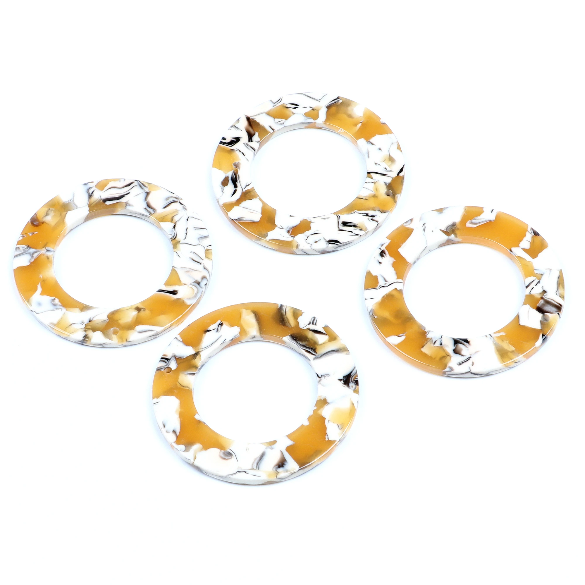 Leopard Print Circle Charm for DIY Jewellery Making