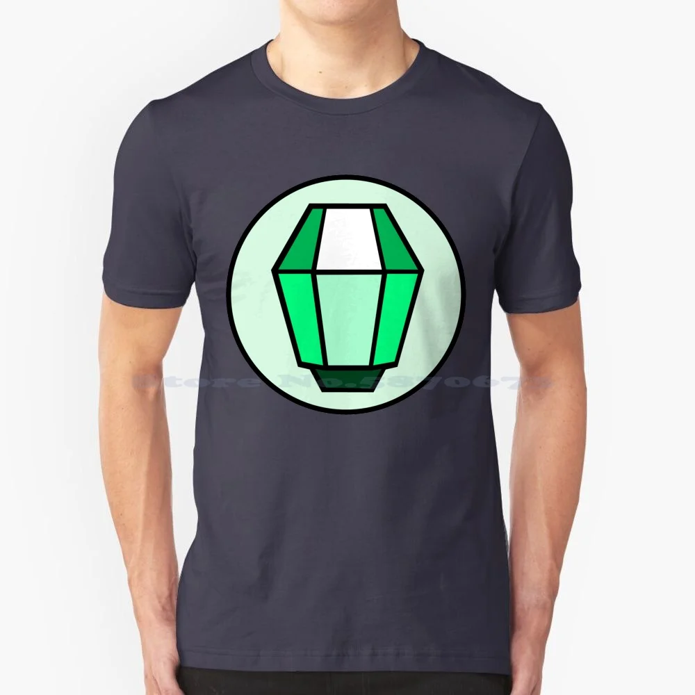 Color-Block Lantern T Shirt 100% Cotton Tee Thealiceisme Green Lightbulb Green Color Blocking Geometric Lantern Geometric