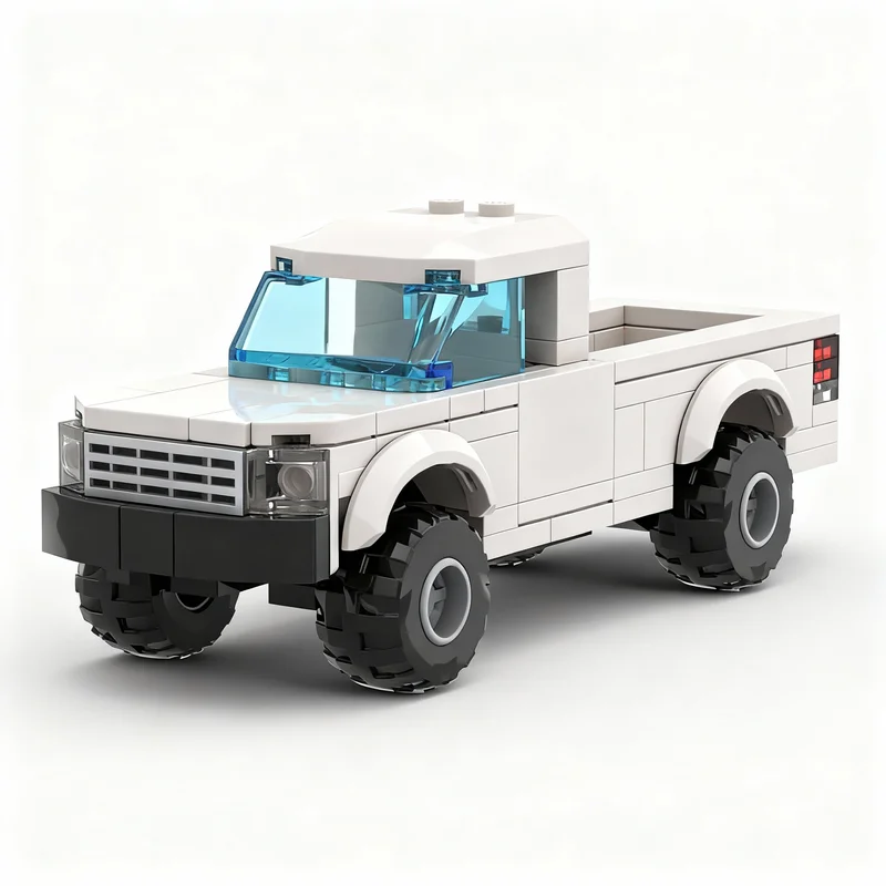 136pcs MOC City 5-Wide Fordes Ranger Model Building Blocks Christmas Gifts Toy Collection DIY Creative Display Art Birthday Idea