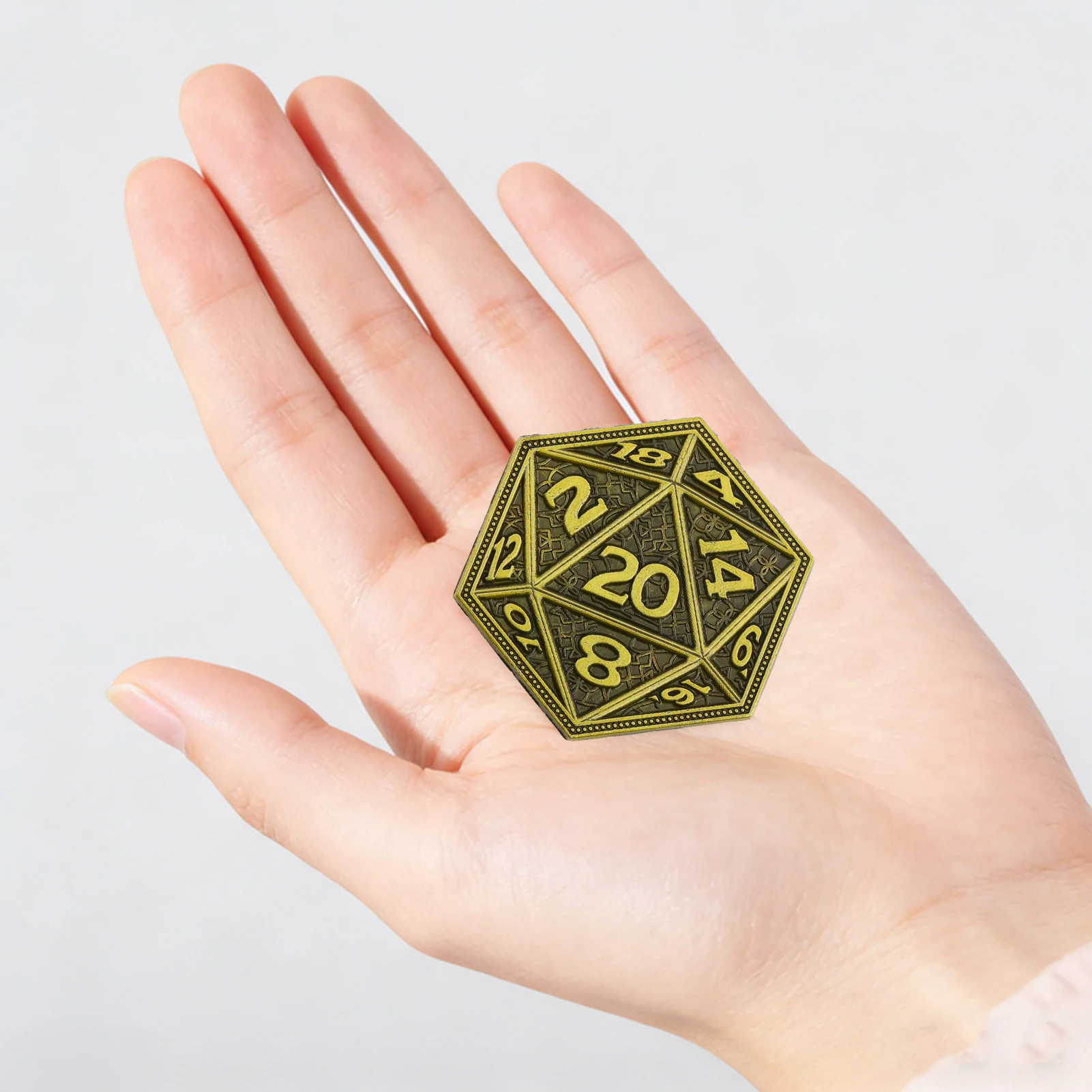 Dungeons & Dragons Coin Keychain, Gaming Gift