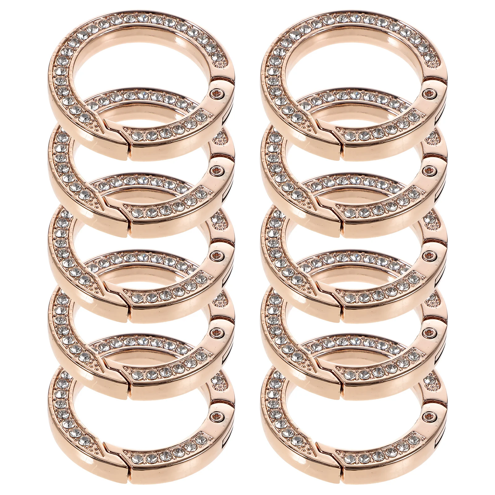 10pcs Keychain Connectors Alloy D Ring Buckles For Bag Purse Crafting Diy Reusable Metal Rings Bulk Fasteners Jewelry Making