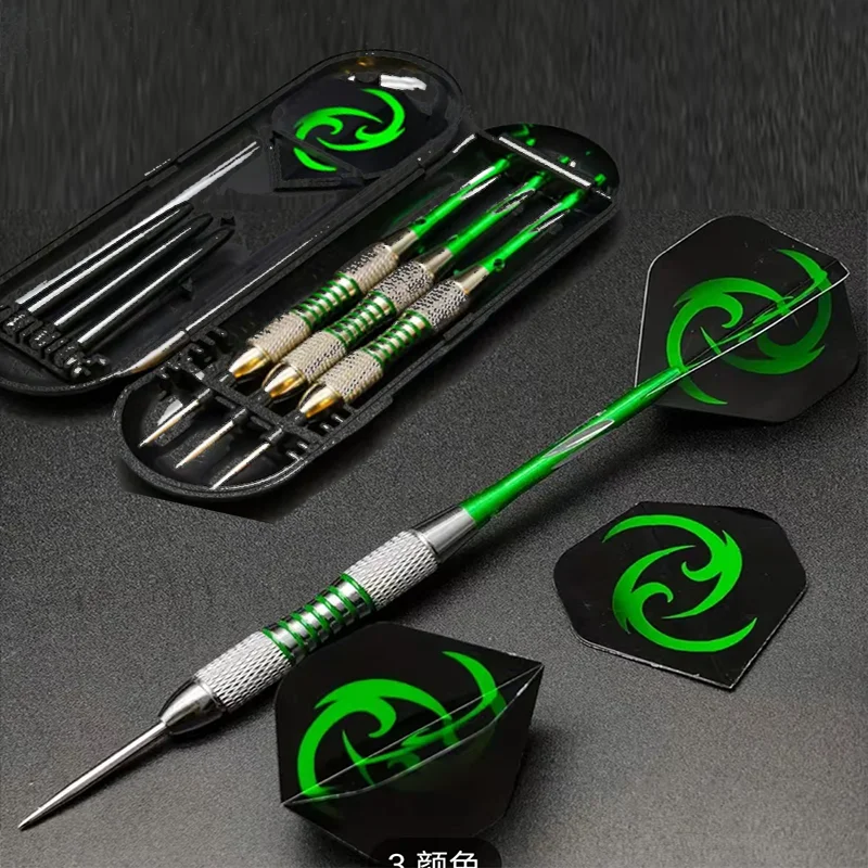 22g Silver Metal Pointed Dart Set with Portable Dart Storage Box, Perfect Choice for Youth Training and Gift Sets