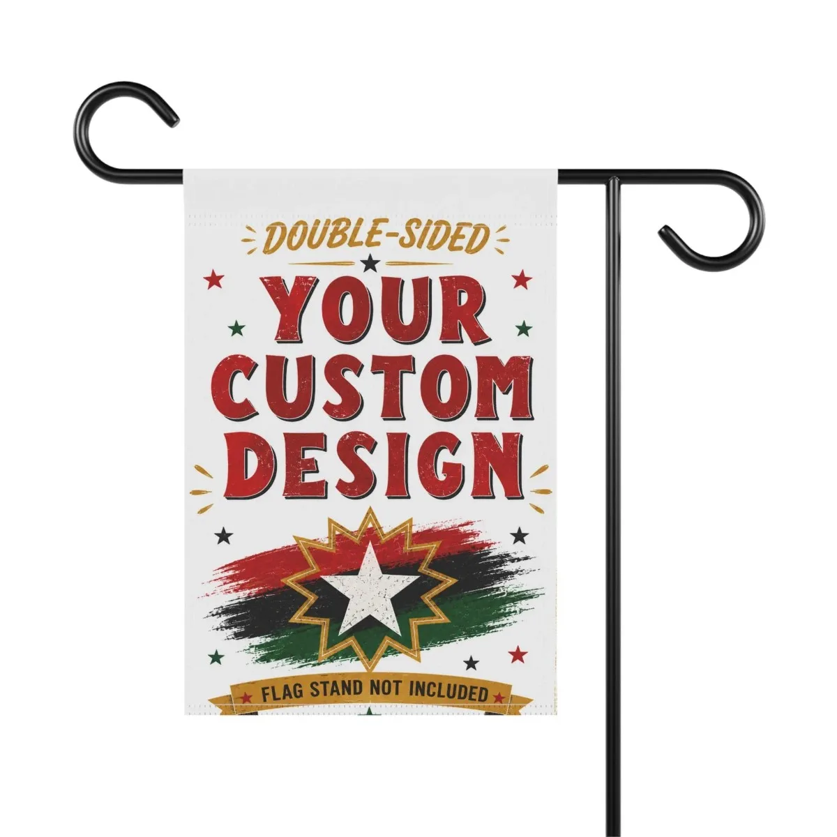 Custom Garden Flag 12x18in Double Sided, Personalized Photo Logo Text Yard Flag for Home Decor Business Advertising Events