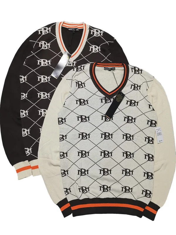 

Американский вязаный свитер OldSchool с V-образным вырезом из тонкого хлопка, мужская одежда, стандартный крой, мягкая ткань, длинный рукав, термобелье