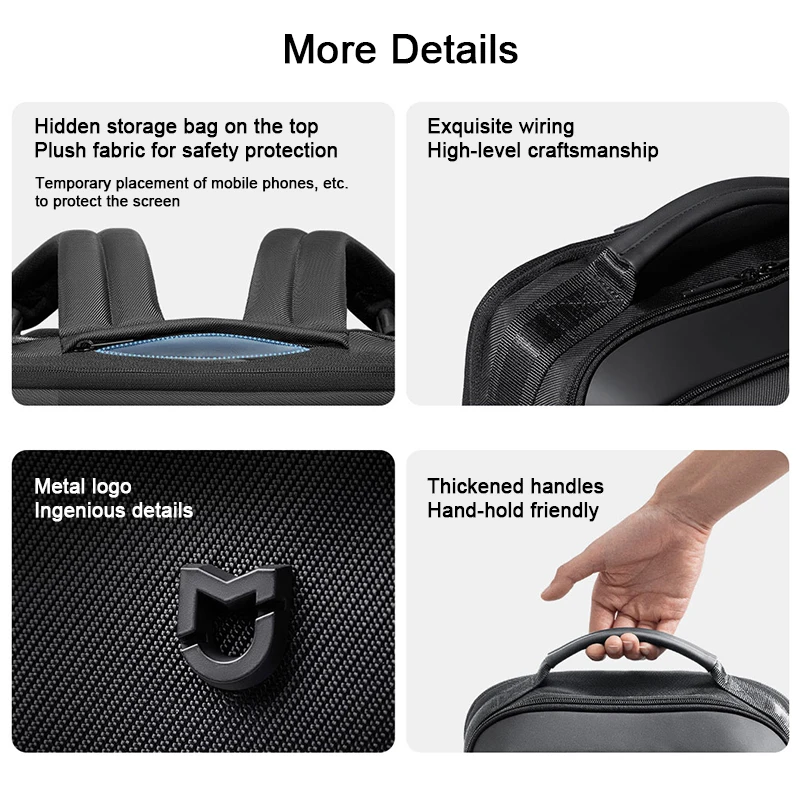 Xiaomi Business Large Capacity Backpack School Bag 29L Outdoor Travel Backpack Waterproof Shoulders Bag With Luggage Strap New view 4