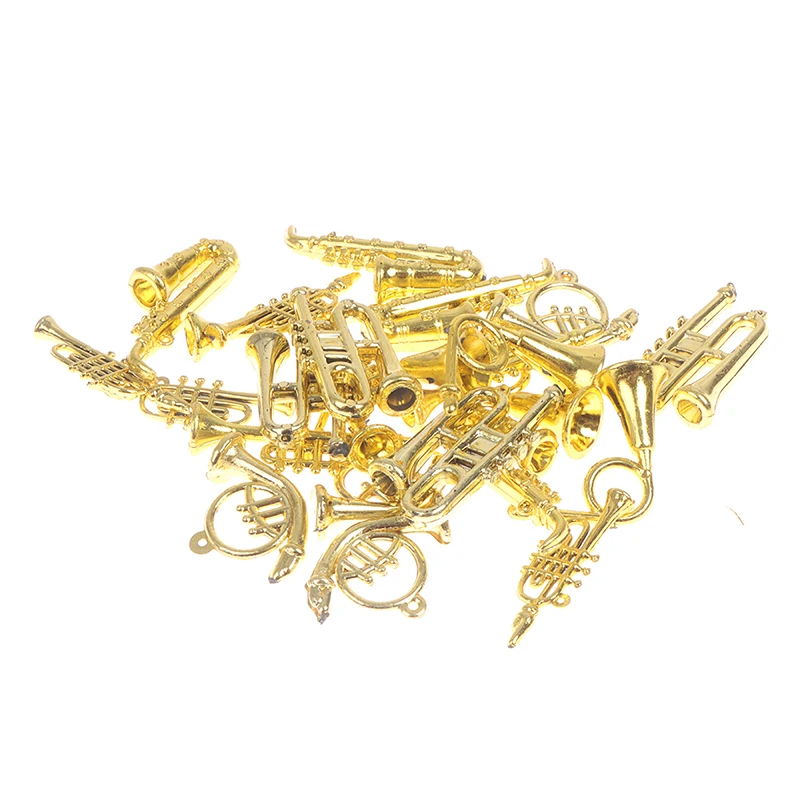 Mini guitare violon trompette poupée Instrument de musique poupées maison Bar poupée