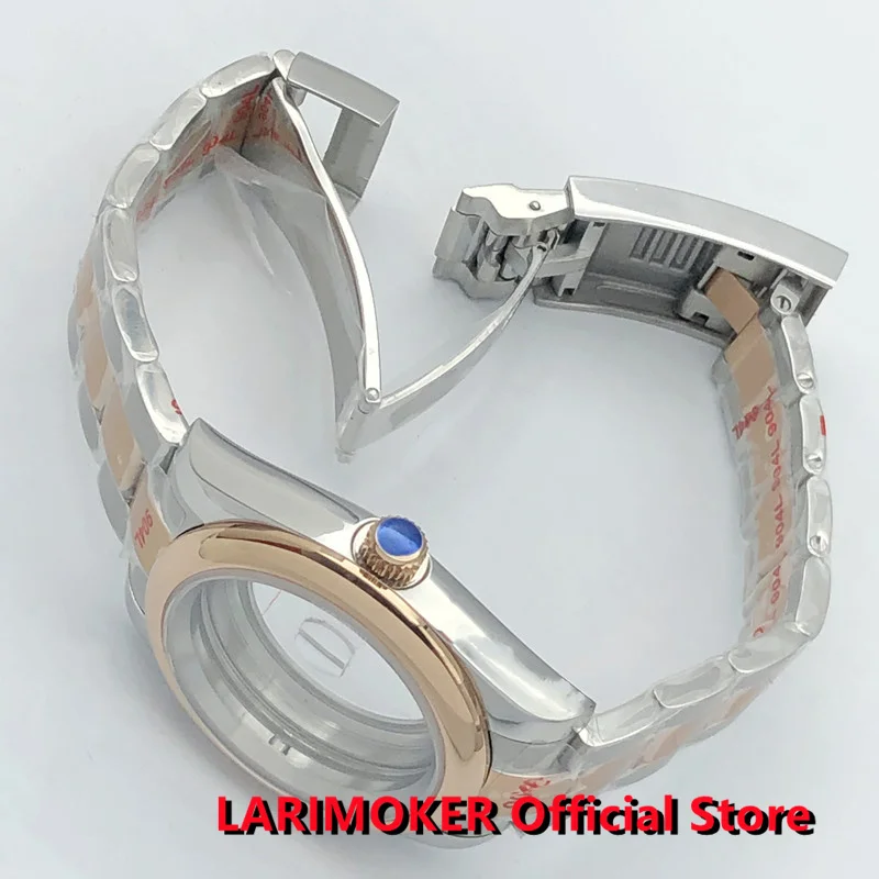 LARIMOKER 36 mm/39 mm Gehäuse, Saphirglas, 904L-Armband, passend für NH34 NH35 3804 ETA2824/2836/PT5000/Miyota8215 DG2813 Gehäusewerk