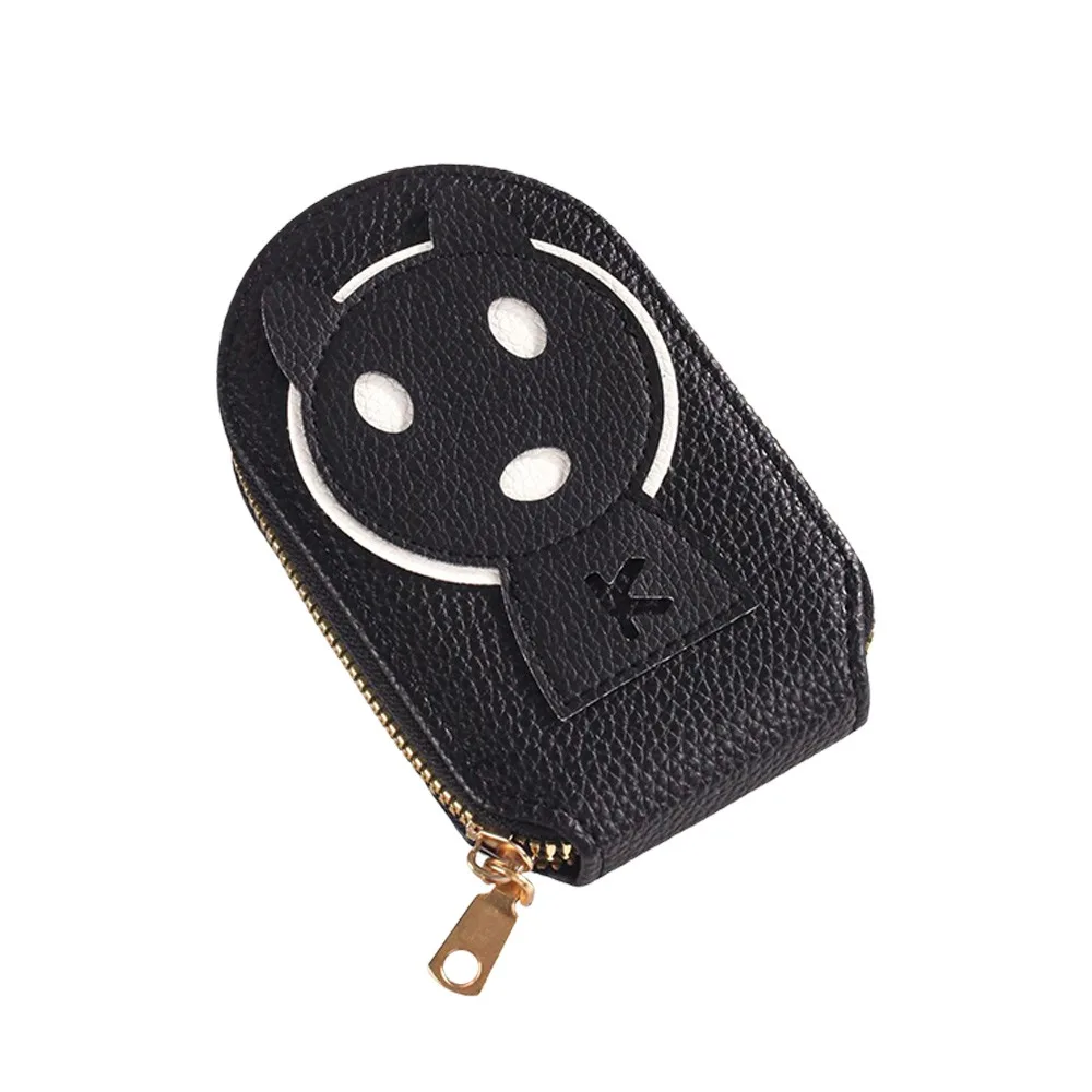 

Portable Cartoon Organ Card Bag PU Rectangle Coin Bag Multi-function Accessories Zipper Coin Wallet Man Woman