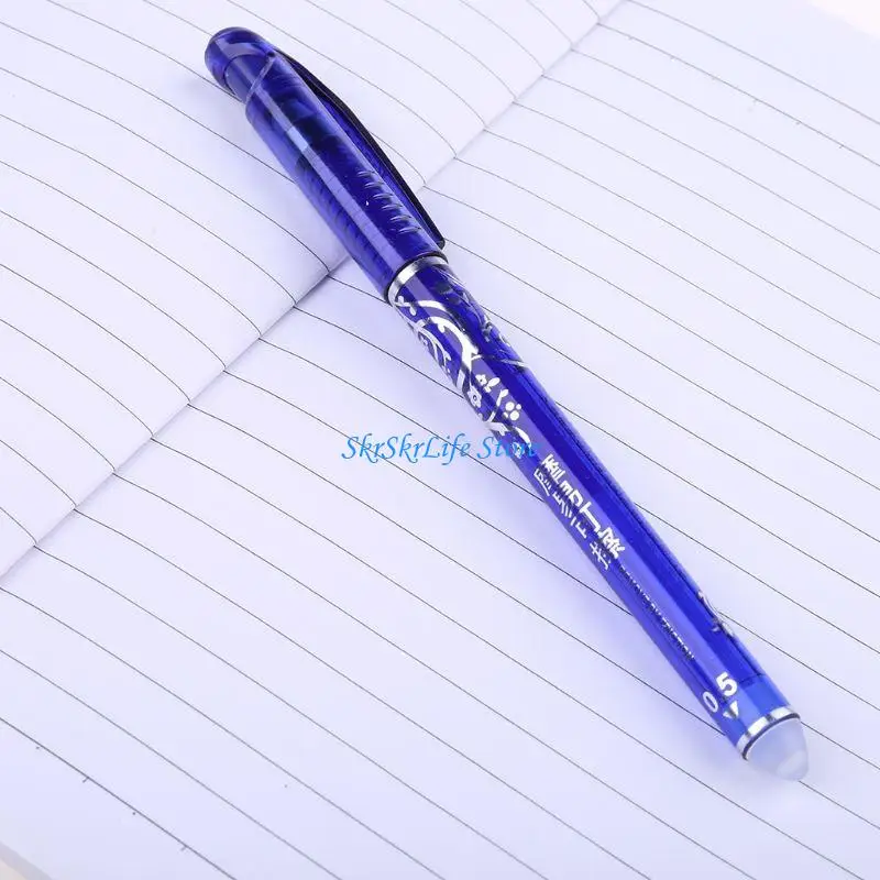 

E65E студенческие письменные экзаменационные канцелярские ручки для дома и офиса, гелевые чернильные ручки, инструмент для синие