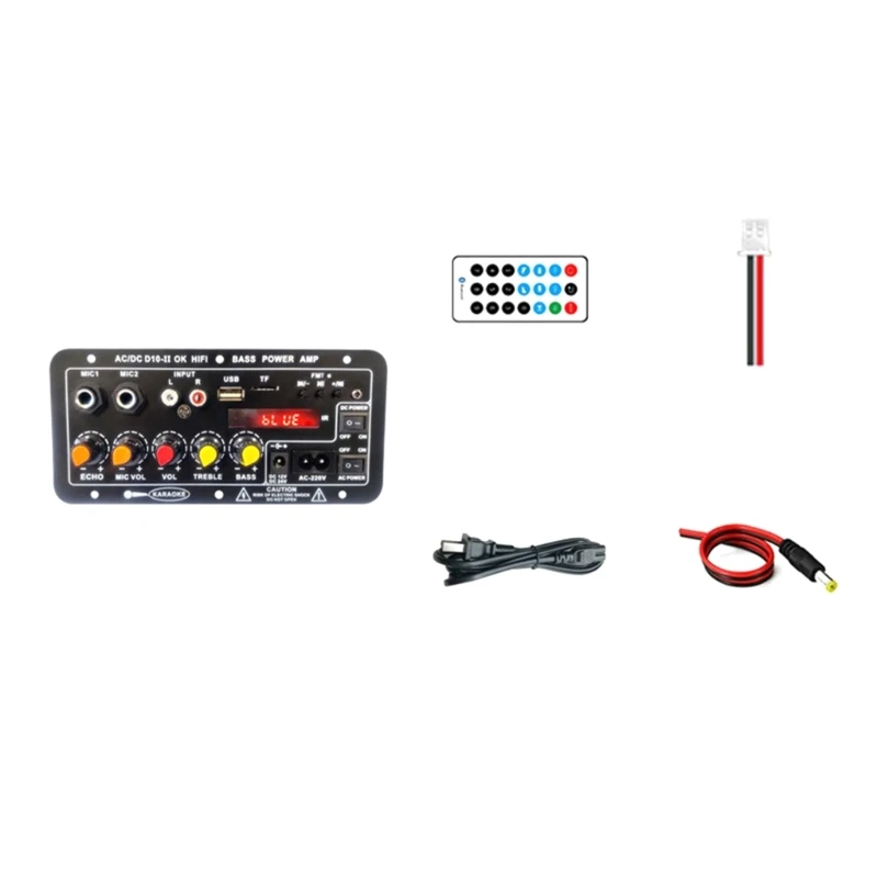 Placa amplificadora digital Bluetooth5.0 com saída de graves poderosa melhora suas músicas, experiência auditiva imersiva