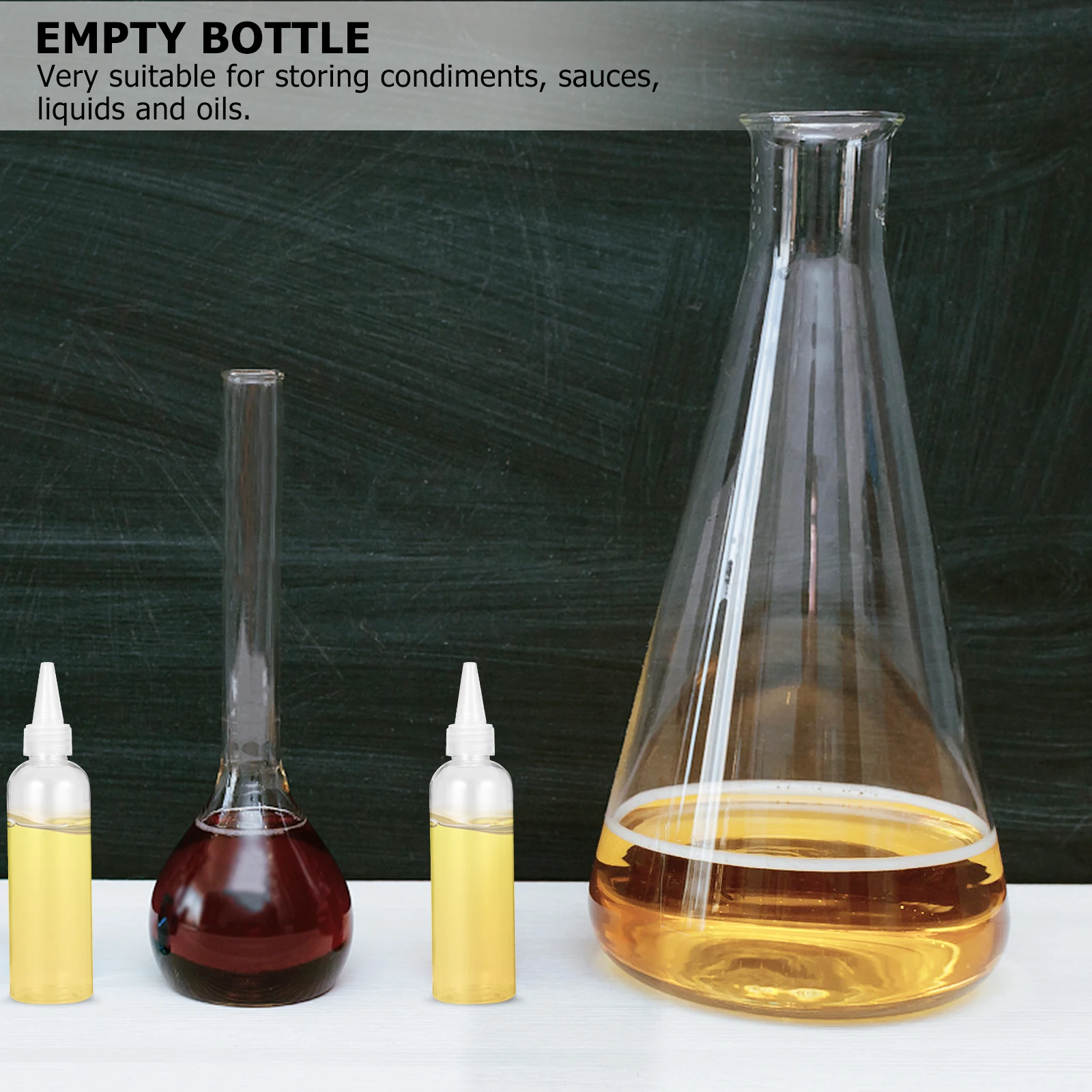 

20Pcs 120Ml Pointed Mouth Plastic Bottles Drip Dispenser for Precise Empty Sub-Bottles for DIY Crafts Paint Glue