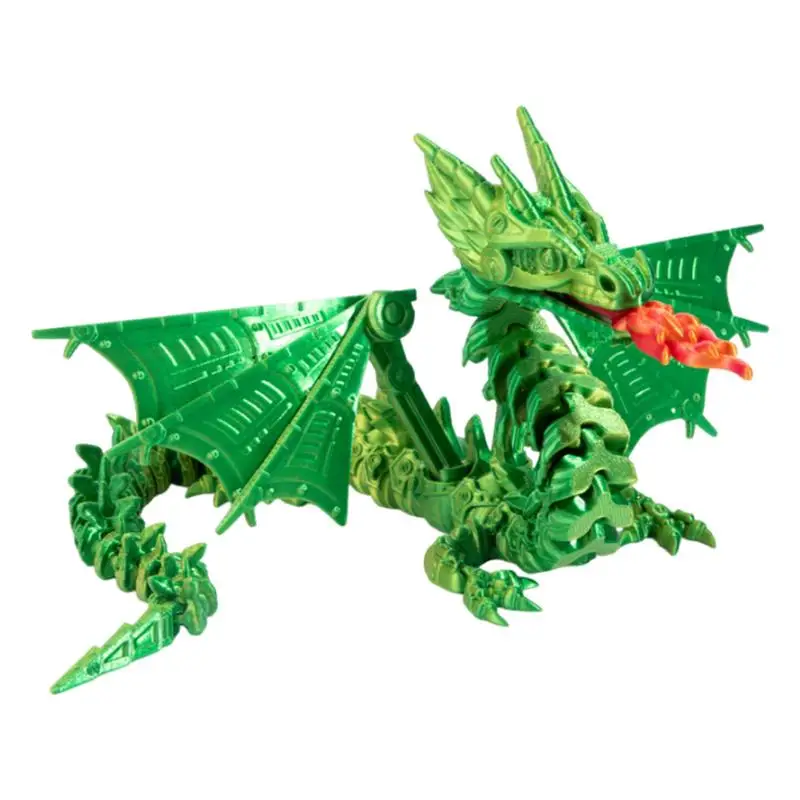 3D Printer Dragon 3D Printed Full Articulated Dragon Easter Basket Stuffers Flexible Joints Dragon Figurine For Home Decor