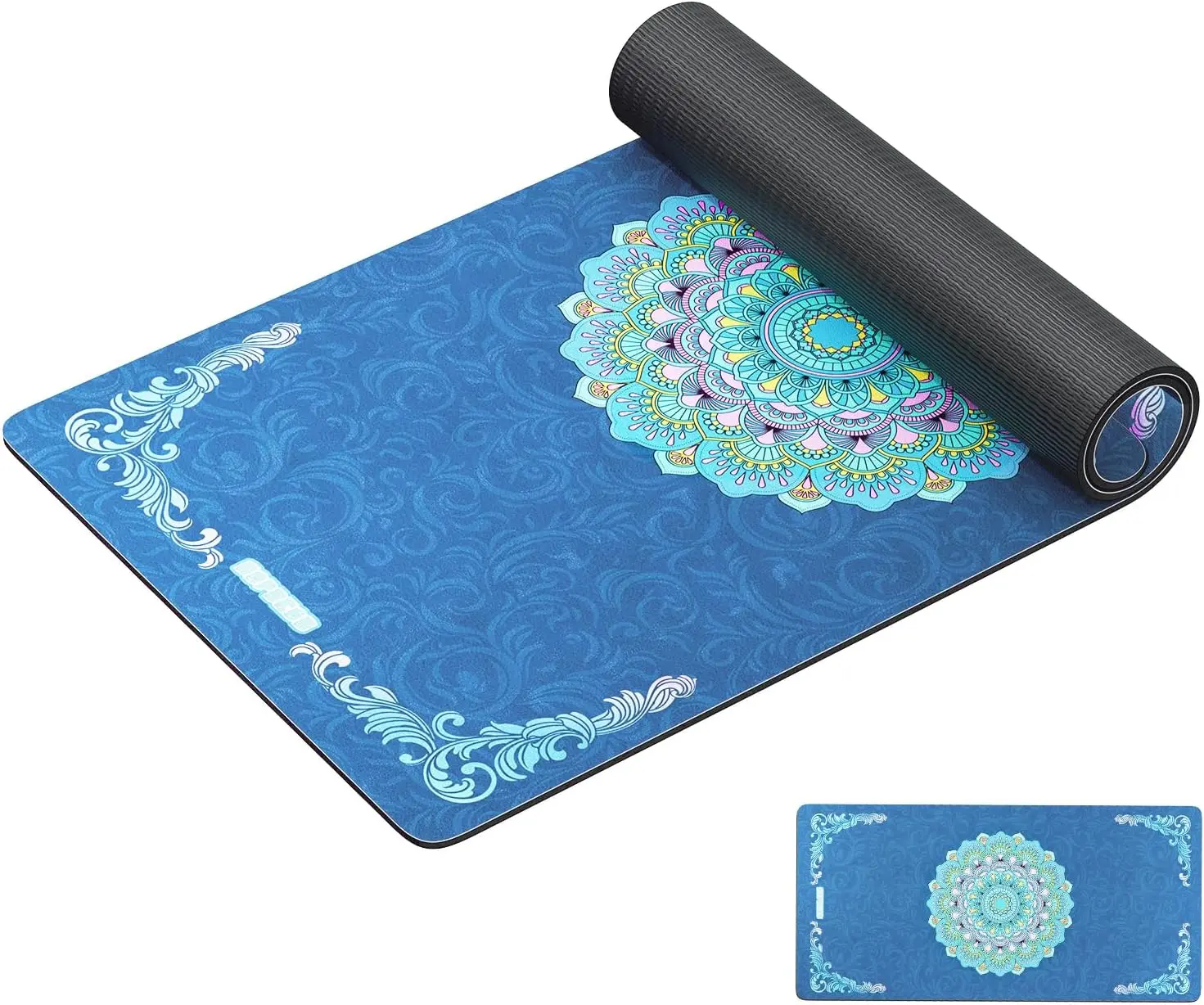 

Large Yoga Mat 72x36 Extra Wide 1/4 Thick Non-Slip Suede Surface, Moisture-Wicking, Cushioned for Yoga Pilates Home Workout, with Carry Bag