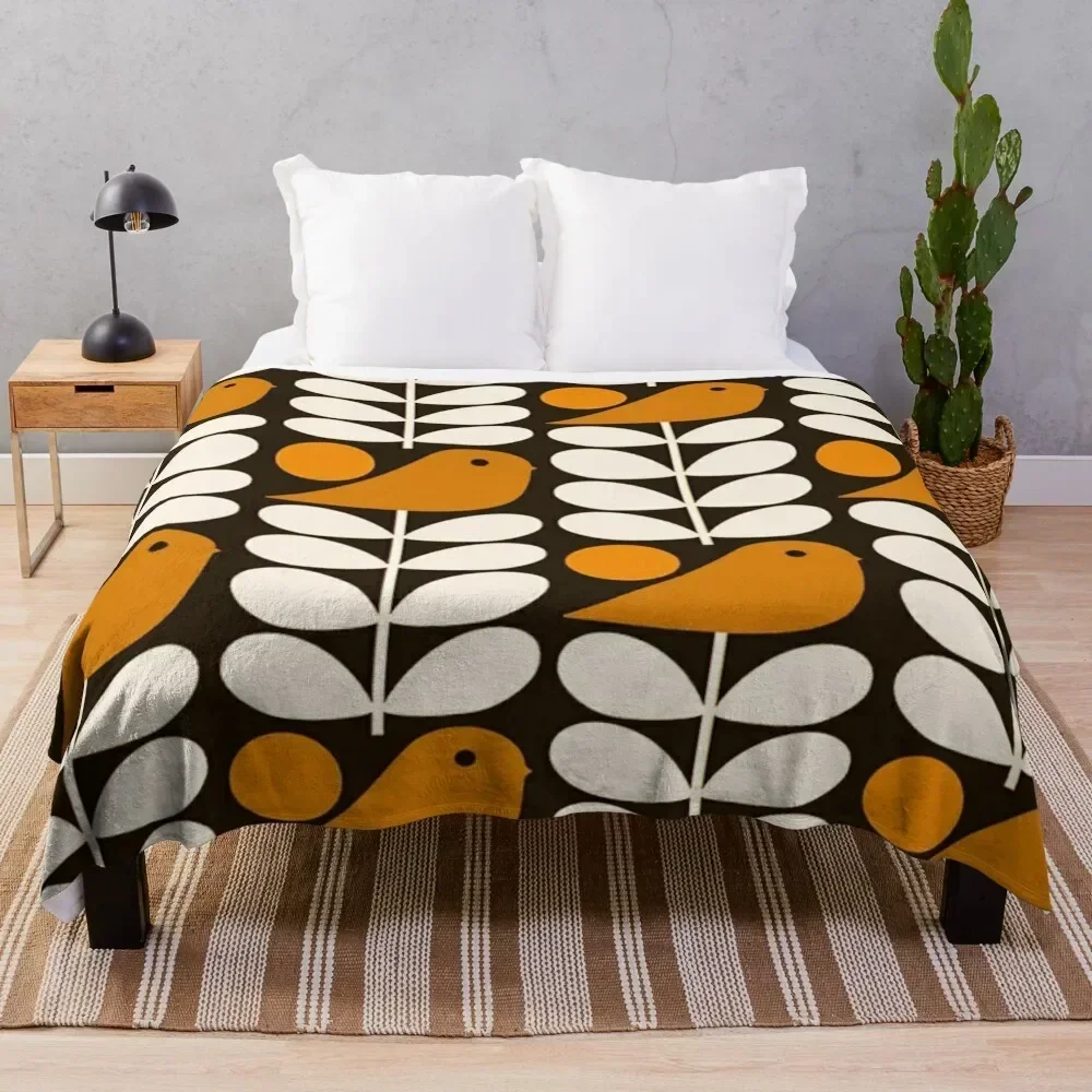 

orla kiely birds, kiely pattern, orla kiely design, Throw Blanket Stylish Couch Blanket for Home Living Room