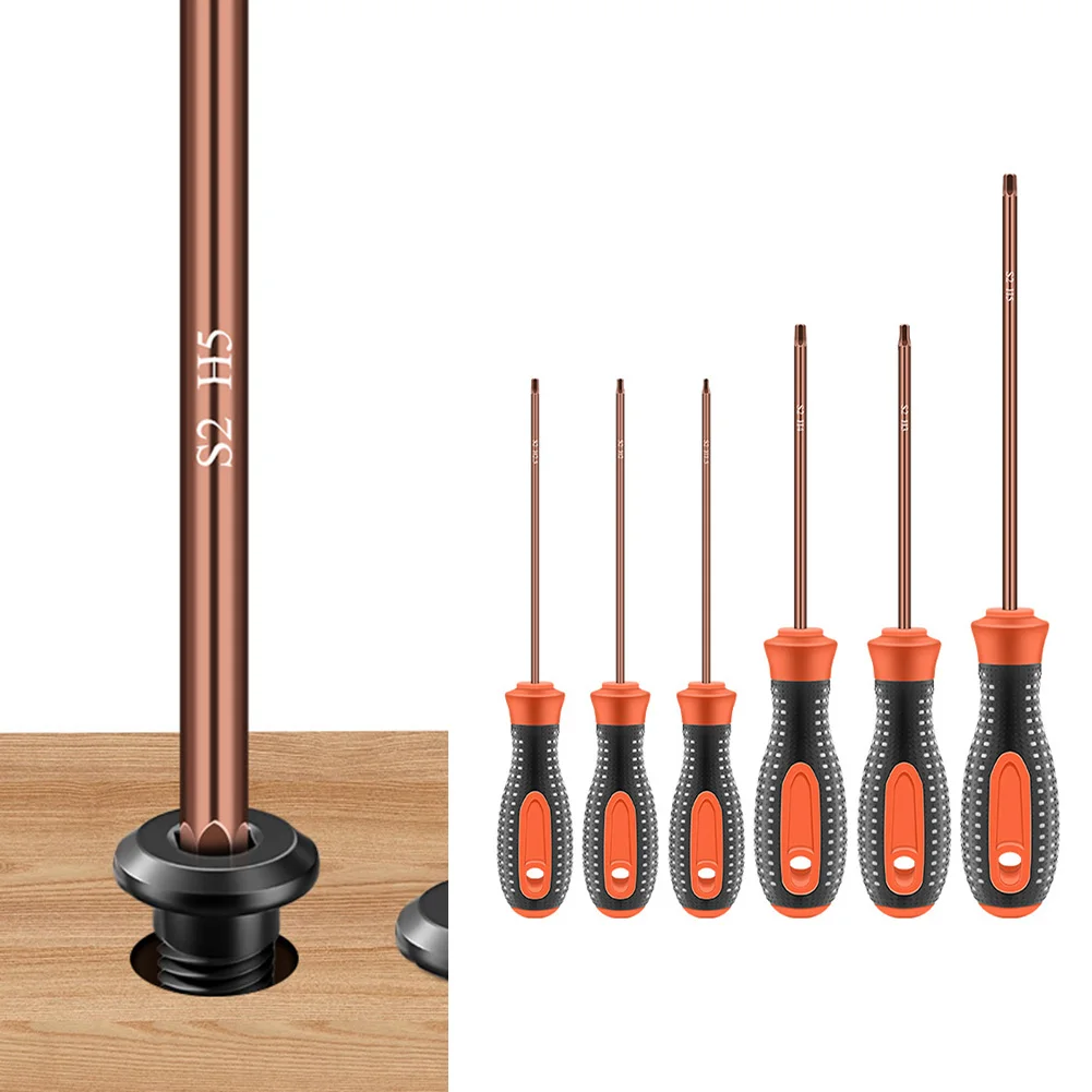 

6pcs Magnetic Hex Screwdriver Set Magnetic Hex Screwdriver Hexagon Screwdriver With Non-Slip Handle For Repair Screwdriver