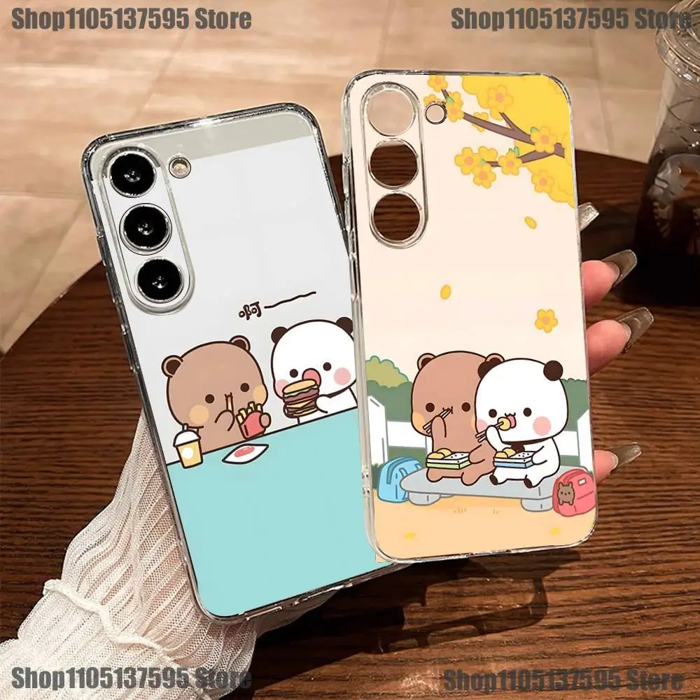 Urocze etui na telefon BuBu DuDu do Samsunga S30,23,21,22,20, FE lite,S10,9,8,7 PIus Note20ultra, miękkie, przezroczyste