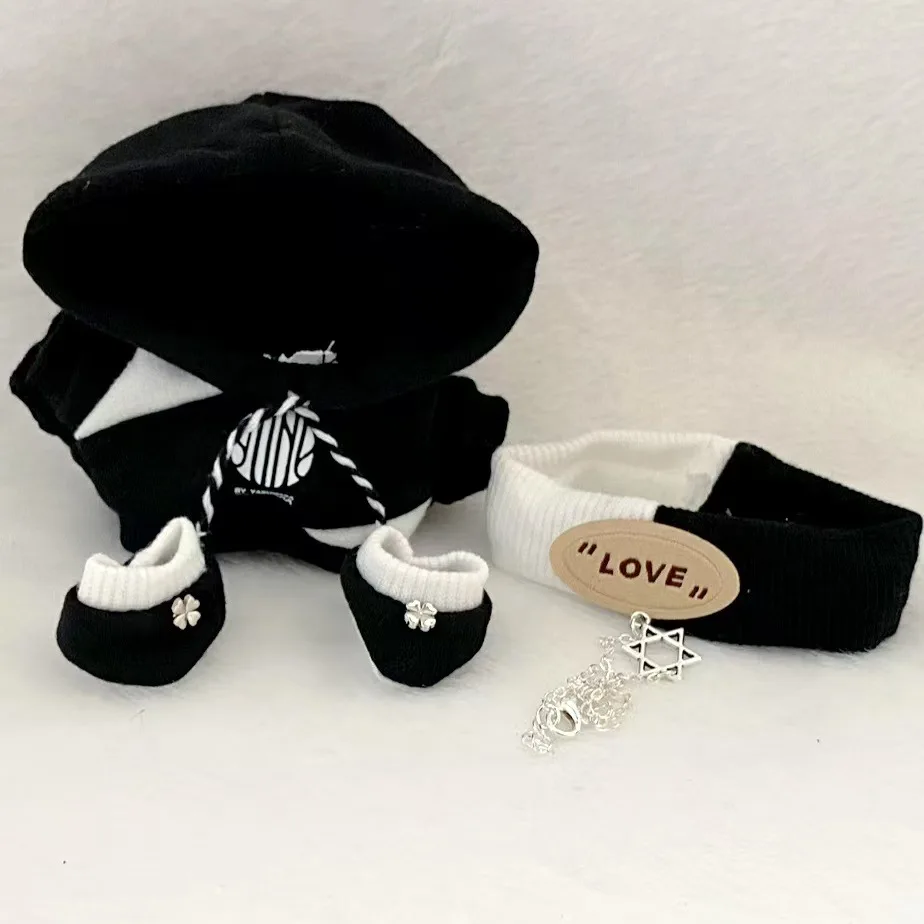 College Culturele Reizen Stijl Outfit Kleding Set voor 17 cm Labubu 3.0 Pluche Idool Poppen Accessoires Kid Cadeau Voor Kinderdag