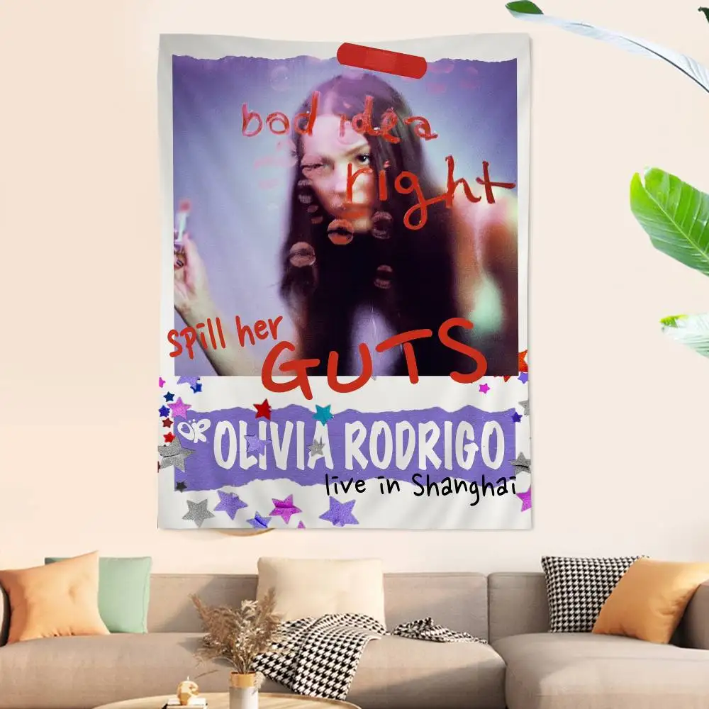 المغني O-Olivia R-Rodrigo نسيج الكلمة حصيرة عدم الانزلاق غرفة الغسيل حصيرة الغسيل ديكور شرفة غرفة المعيشة الطفل السجاد المنزلية