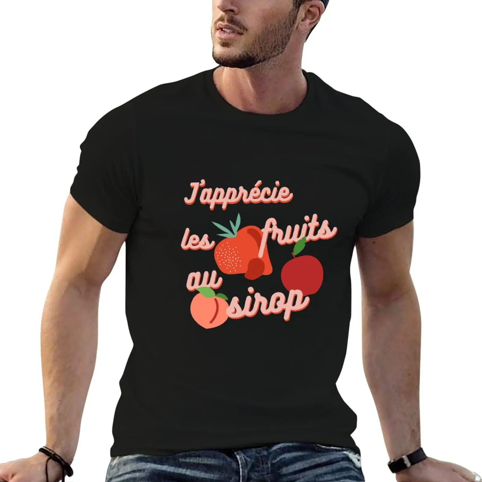 Me gusta la fruta en almíbar! Camiseta para hombre, camisetas casuales para hombre, camiseta de algodón suave para hombre, camiseta de algodón.