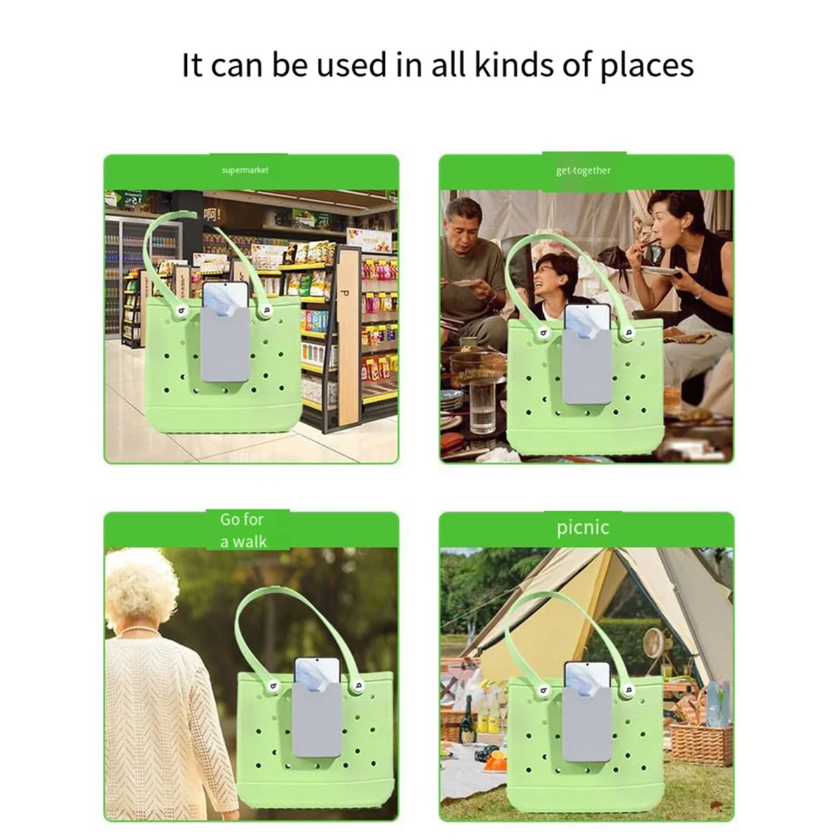 

【Прямая цена】сумка для хранения мобильного телефона, аксессуары для пляжной сумки, держатель для мобильного телефона Bogg Hole Bag, аксессуары для подвесных вставок