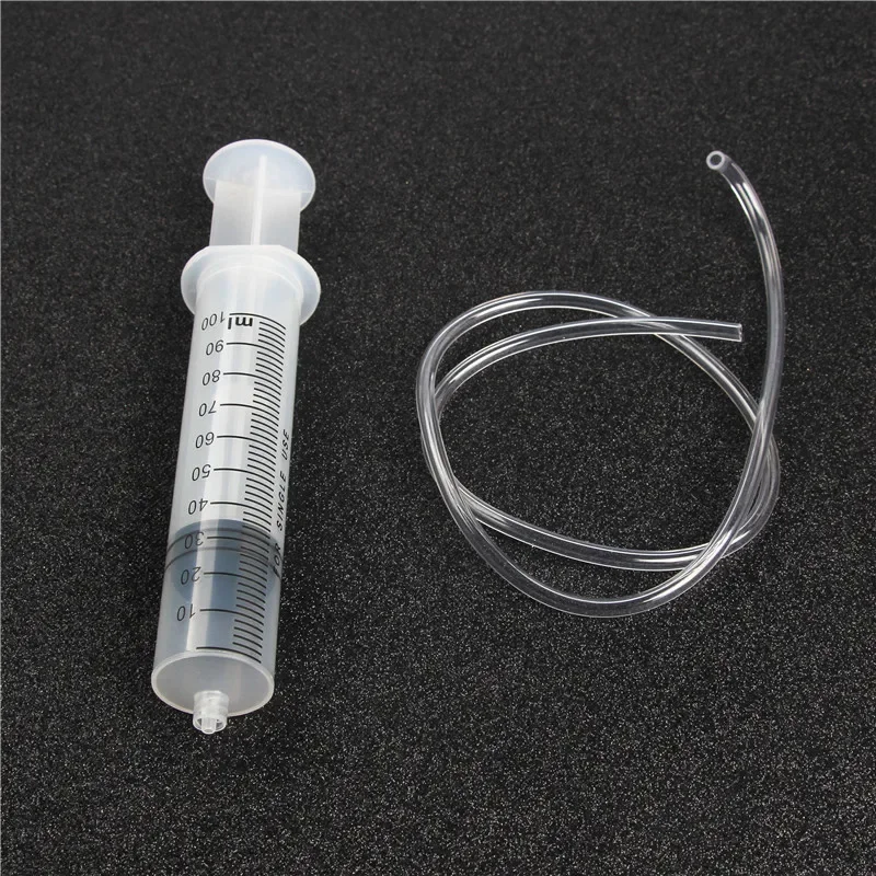 

100/150ML Measuring Syringe Plastic Syringe With 80cm Clear Tube For Measuring Nutrient Motoring Applications