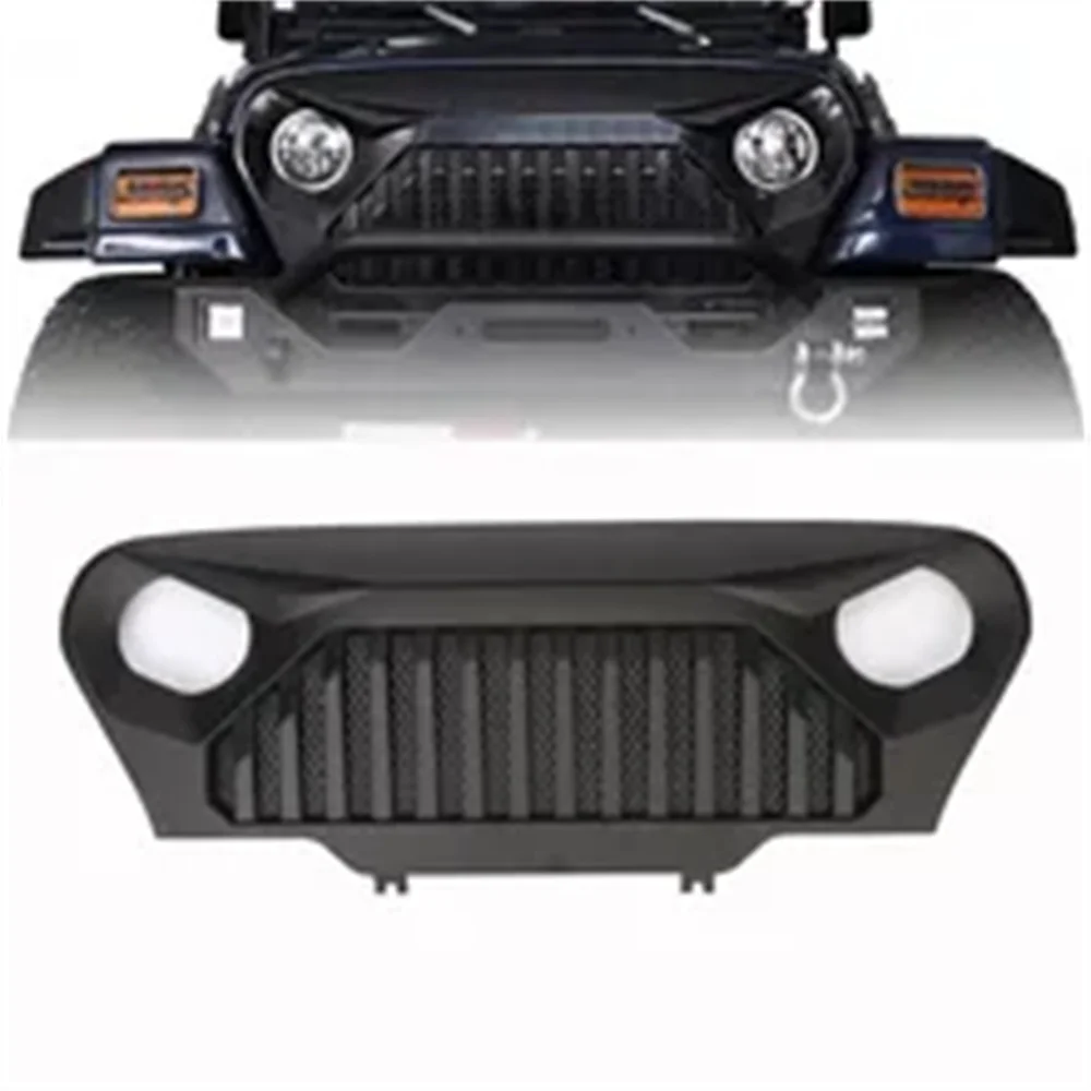 

Car Accessories Matte Black Front Grill Gladiator Grille Mesh Inserts for Jeep Wrangler TJ 97-06