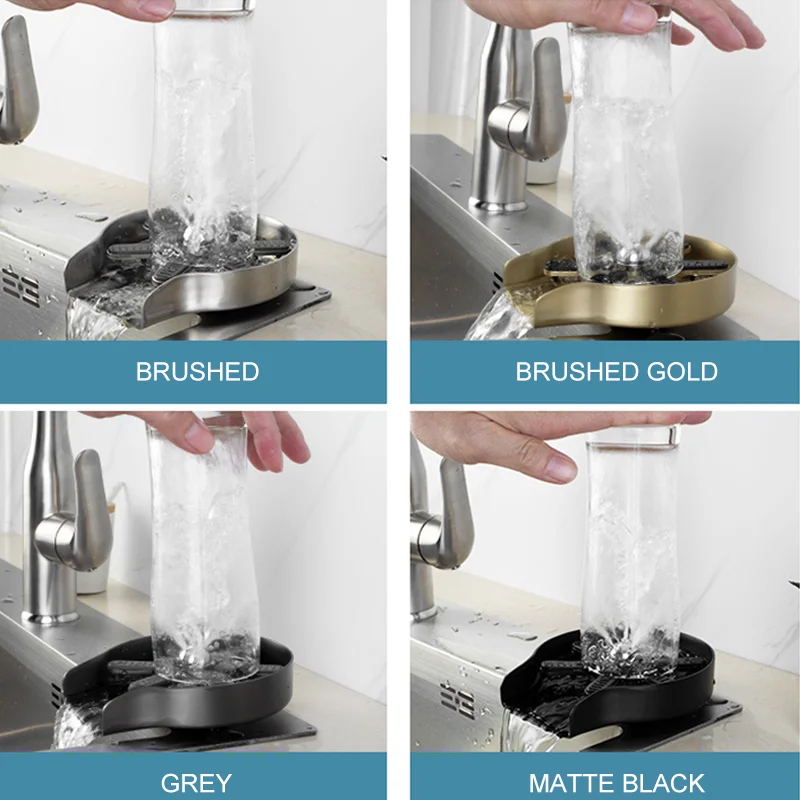 Stainless Steel High Pressure Glass Washer Automatic Glass Washer Bar Beer Coffee Milk Jug Glass Washer Kitchen Sink Accessories