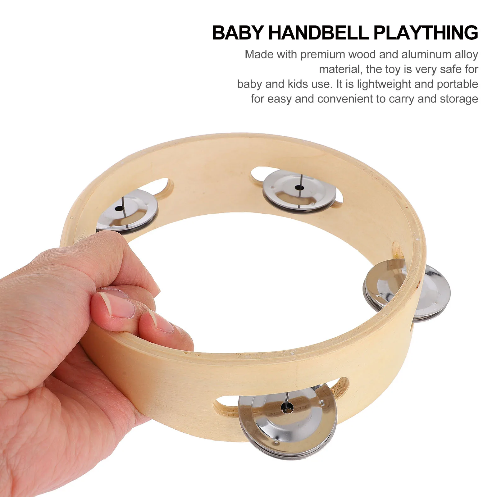 Juguetes de campanillas de madera para bebés, juguete creativo, instrumentos musicales para niños