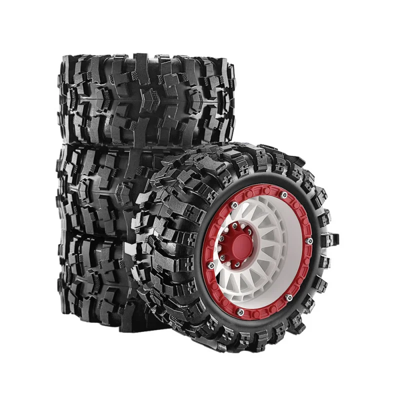 4 Stück Offroad-Reifen für 1/14 1/16 Traxxas Summit E-Revo Arrma Mini Kraton 3S MJX Hyper Go HBX Haiboxing Upgrade