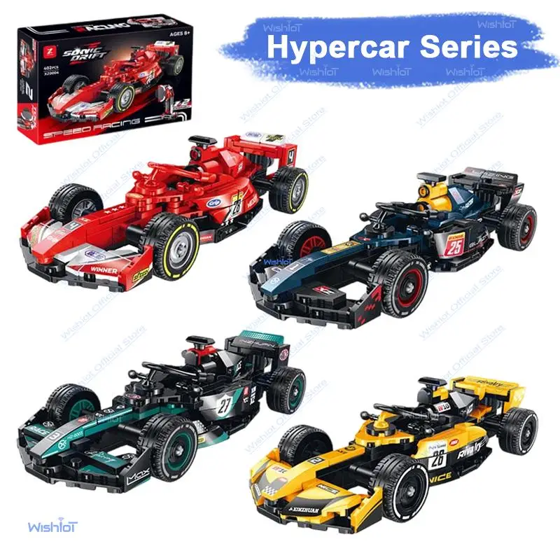 

Hypercar Series Building Blocks City Mechanical Racing Car Model Bricks Technical Vehicle DIY Construction Toys Kids Boys Gift
