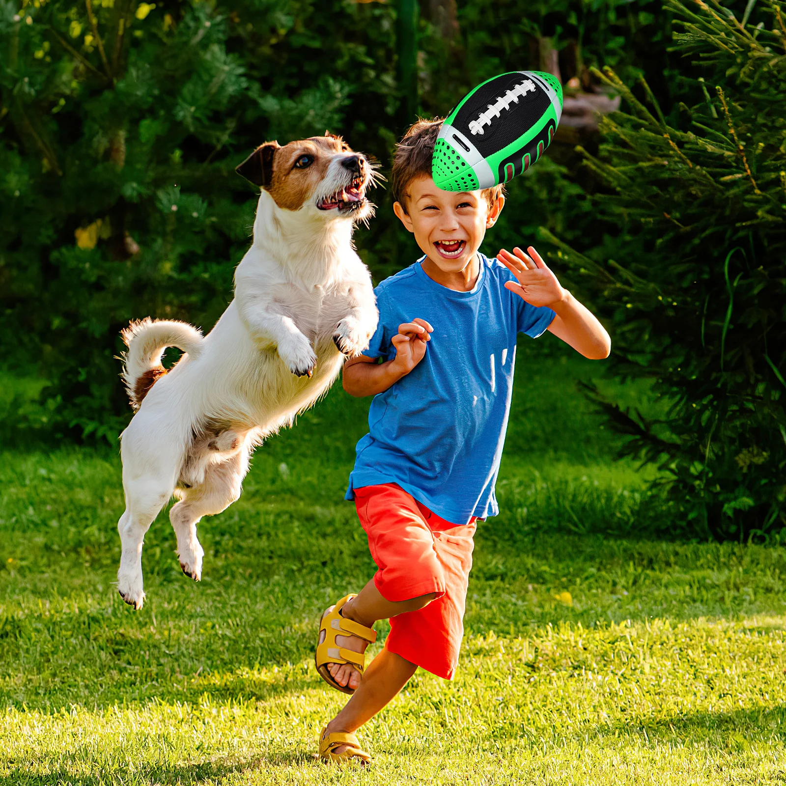 

Small Rugby Ball Youth Size Training Football Durable Outdoor Indoor Use Stylish Colored Design Portable Football Gear