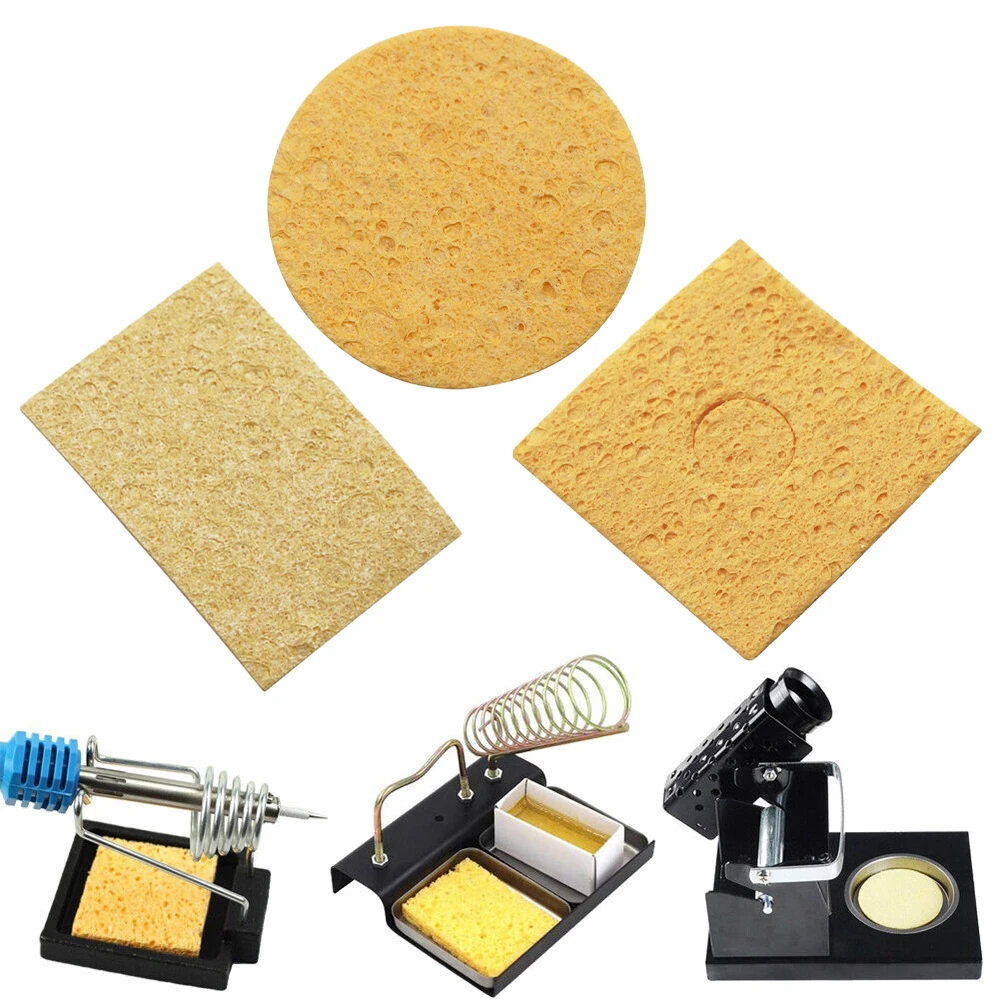 Pointes de fer à souder pour composants PCB, éponges, kit de degré haute température, remplacement jaune, propre, tout neuf, livres, 10 pièces