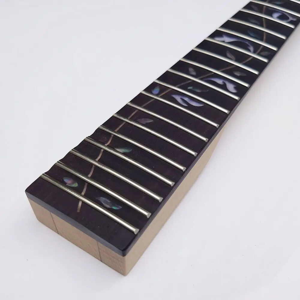 For 24 Fret Electric Guitar Neck Tree of Life Abalone Inlay with Logo Guitar Replacement Parts