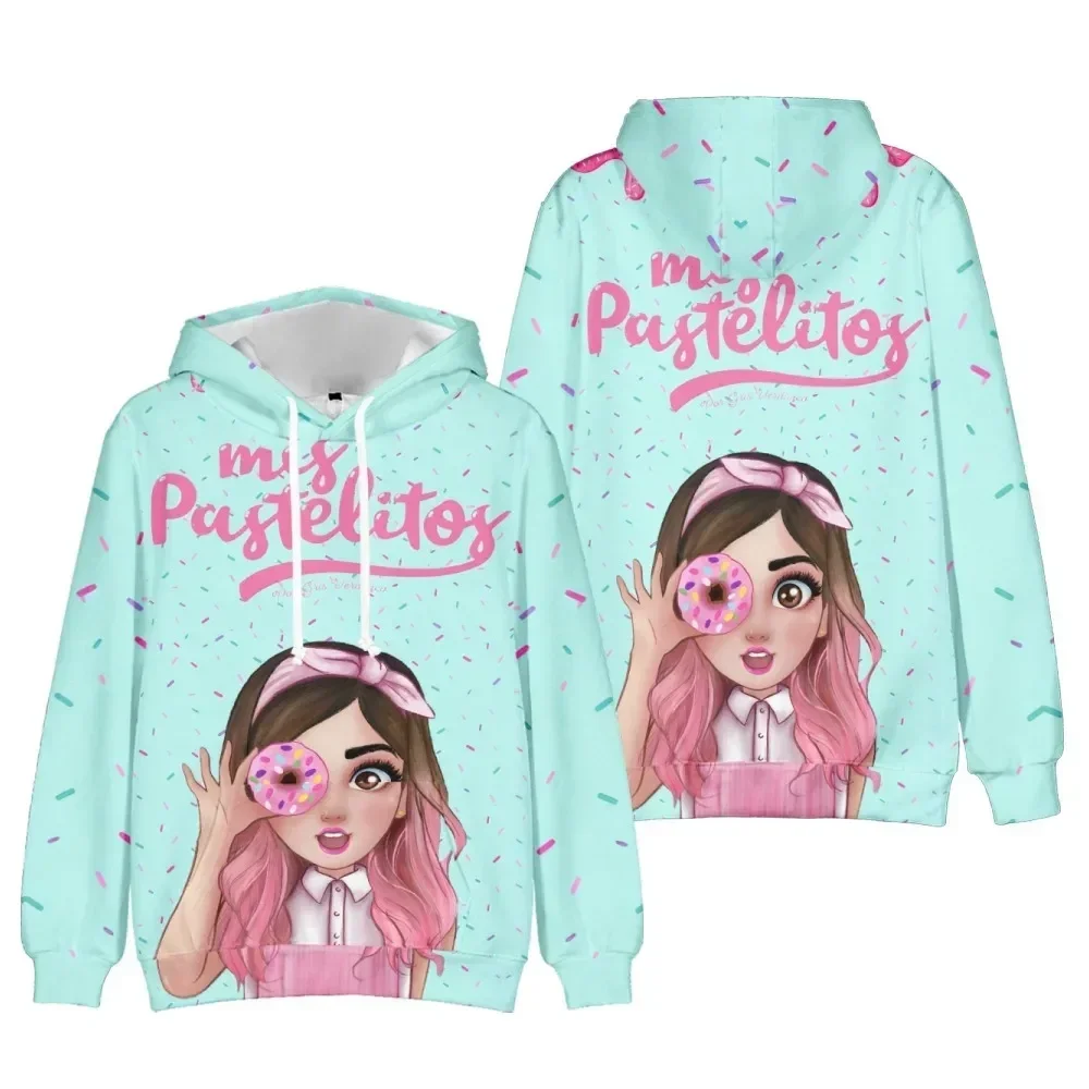 3D Mis Pastelitos Kids Girls Bluza z kapturem Kobiety Pullover Moda Bluza z kapturem Płaszcz Dzieci Odzież 3D